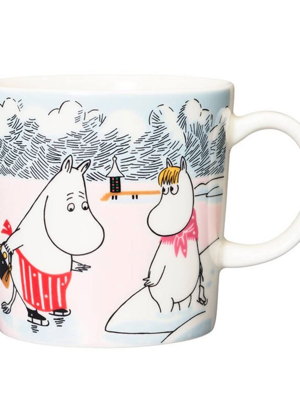 Moomin 2022 Winter Wonders  Pink & White Ceramic Mug